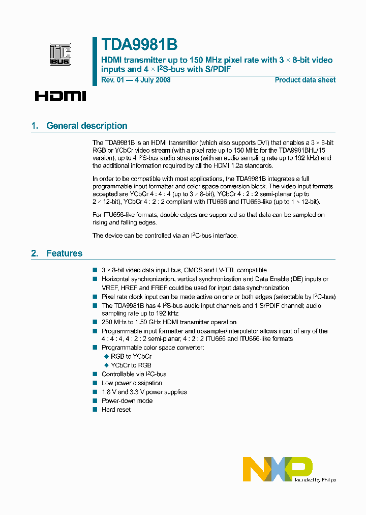 TDA9981BHL8C1XX_828289.PDF Datasheet