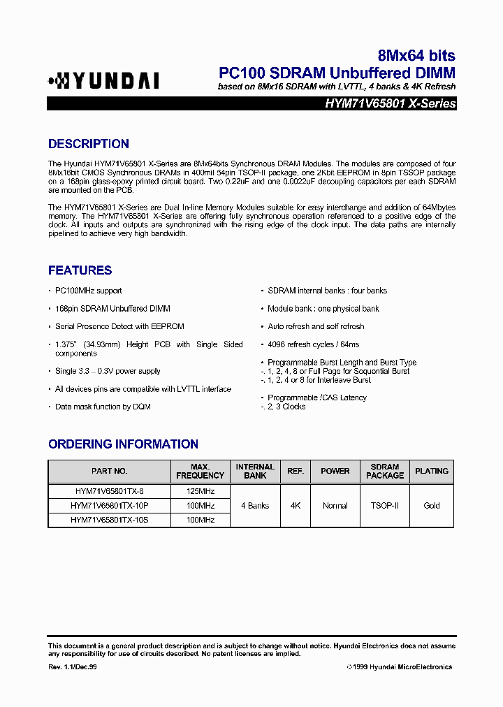 HYM71V65801TX-10P_489421.PDF Datasheet