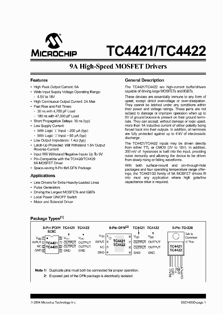 TC4421ESMSM713_491953.PDF Datasheet