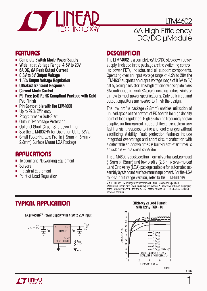 LTM4602IV-PBF_885095.PDF Datasheet