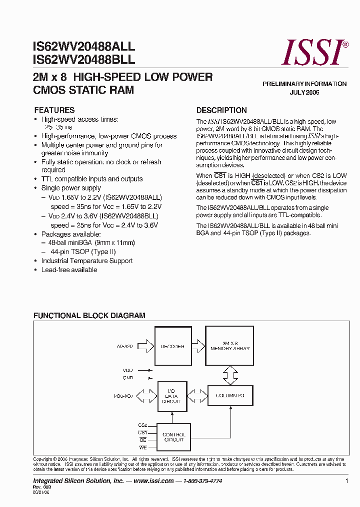 IS62WV20488ALL-35MI_525246.PDF Datasheet