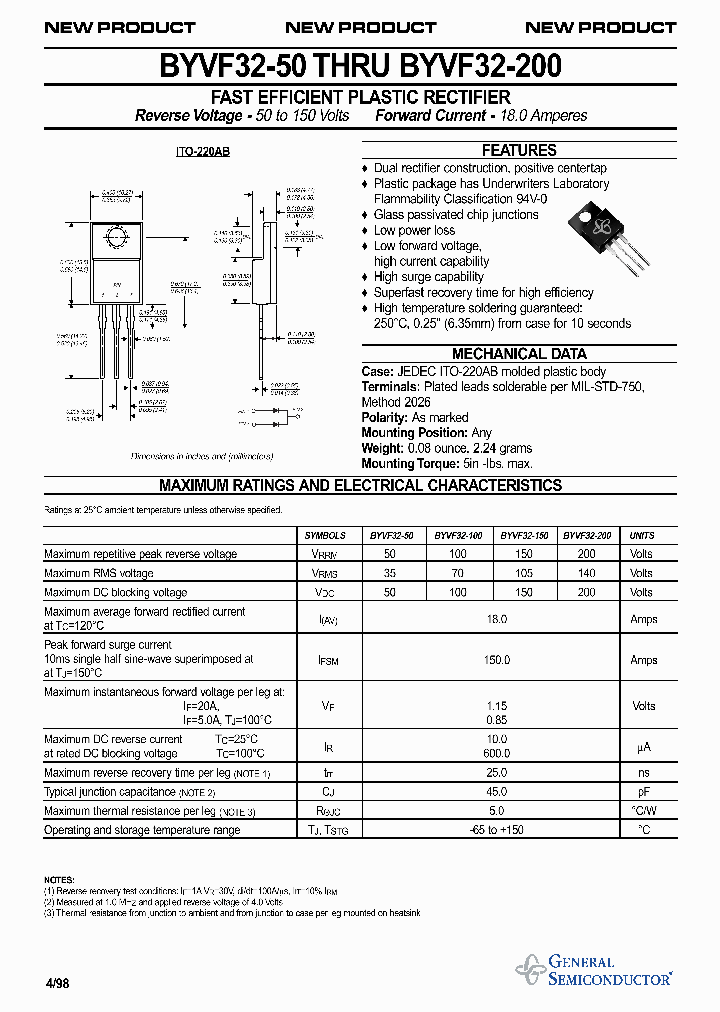 BYVF32-50_541407.PDF Datasheet