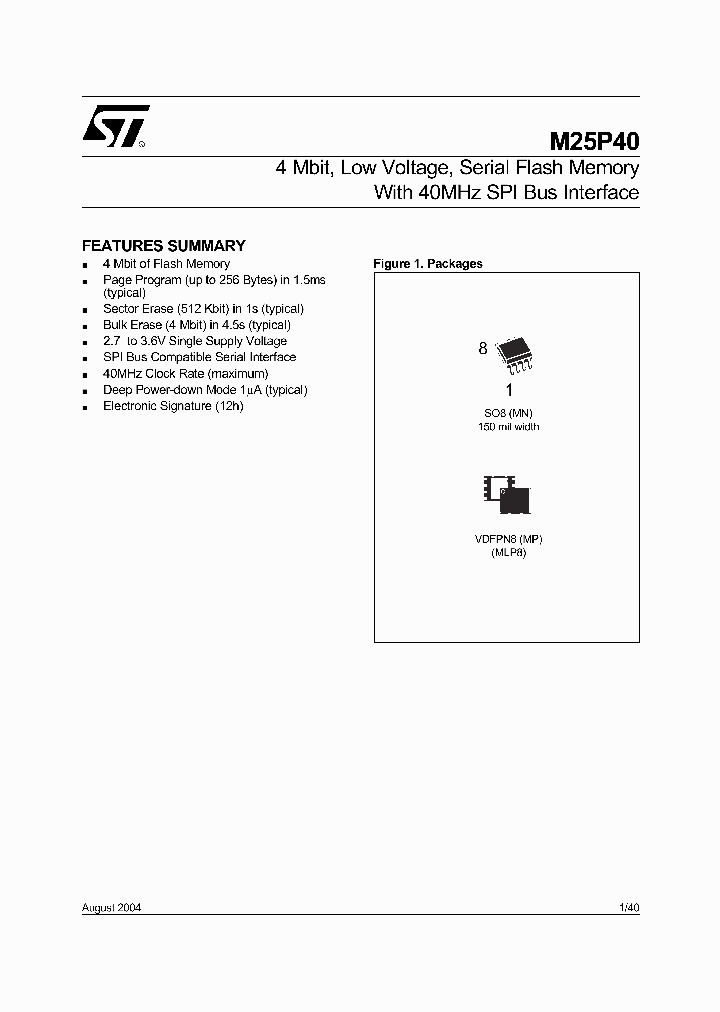 M25P40-VMN6_636059.PDF Datasheet