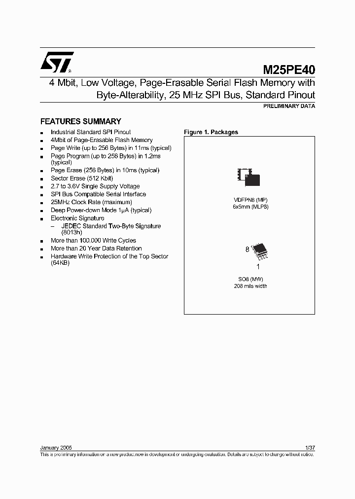 M25PE40-VMP6G_636069.PDF Datasheet