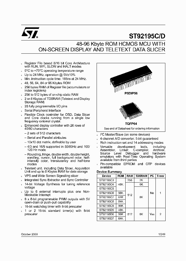 ST92195C8_556925.PDF Datasheet