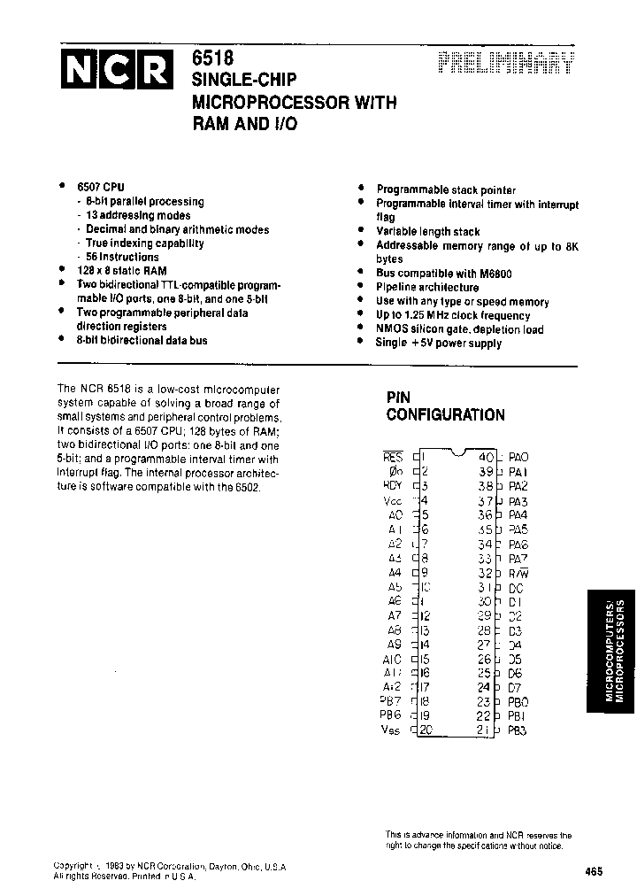 NCR6518_648627.PDF Datasheet