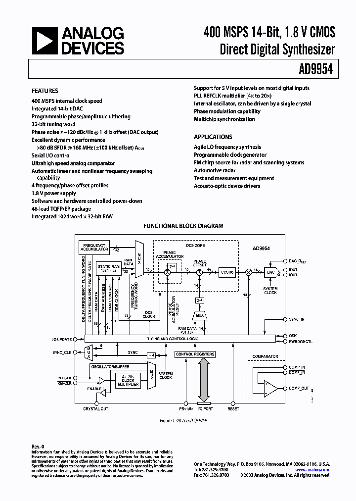 AD9954PCB_564121.PDF Datasheet