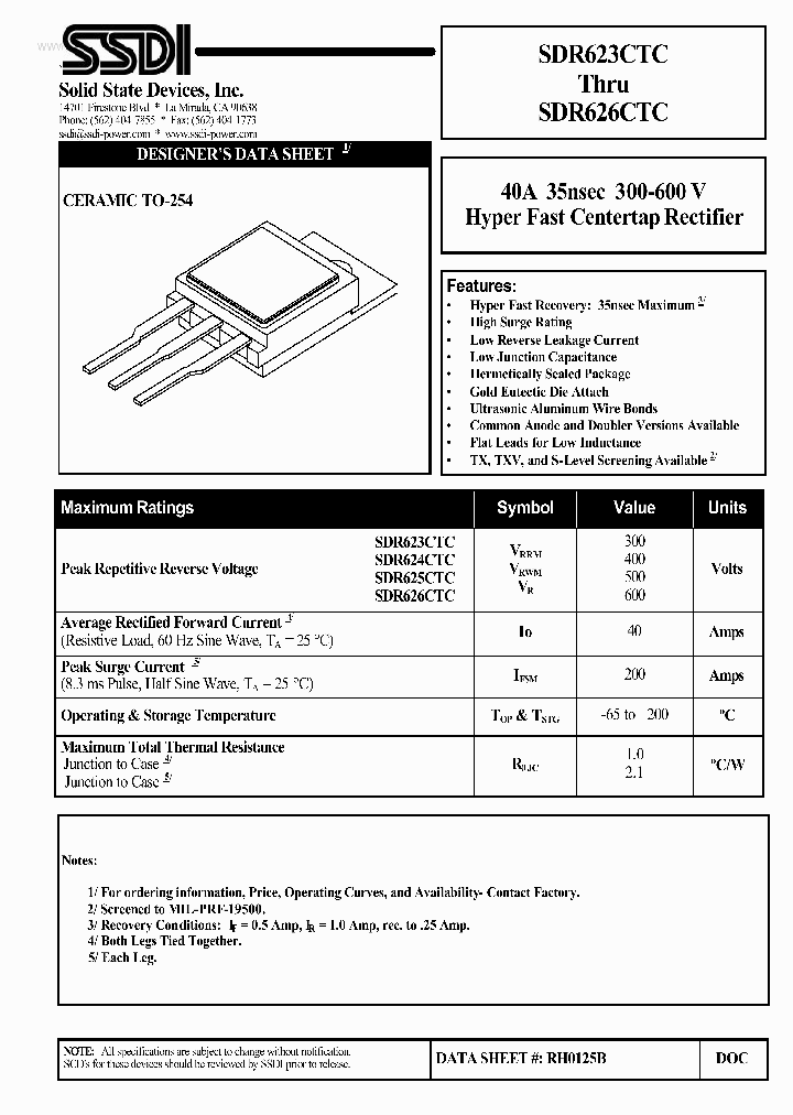 SDR624CTC_546376.PDF Datasheet