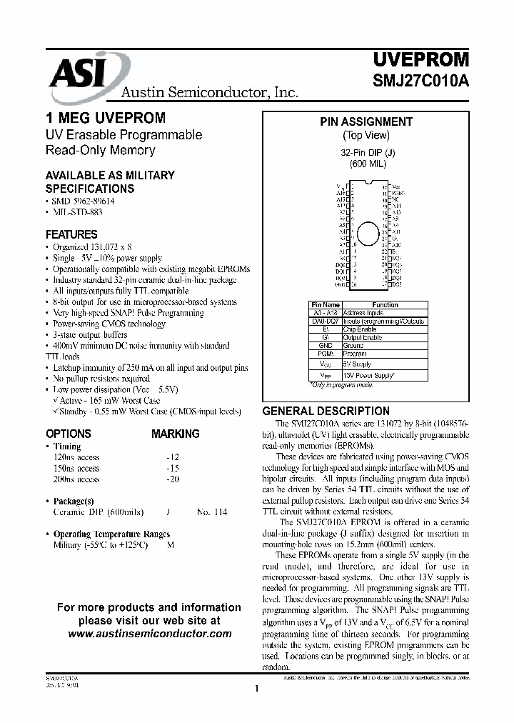 SMJ27C010A_592562.PDF Datasheet