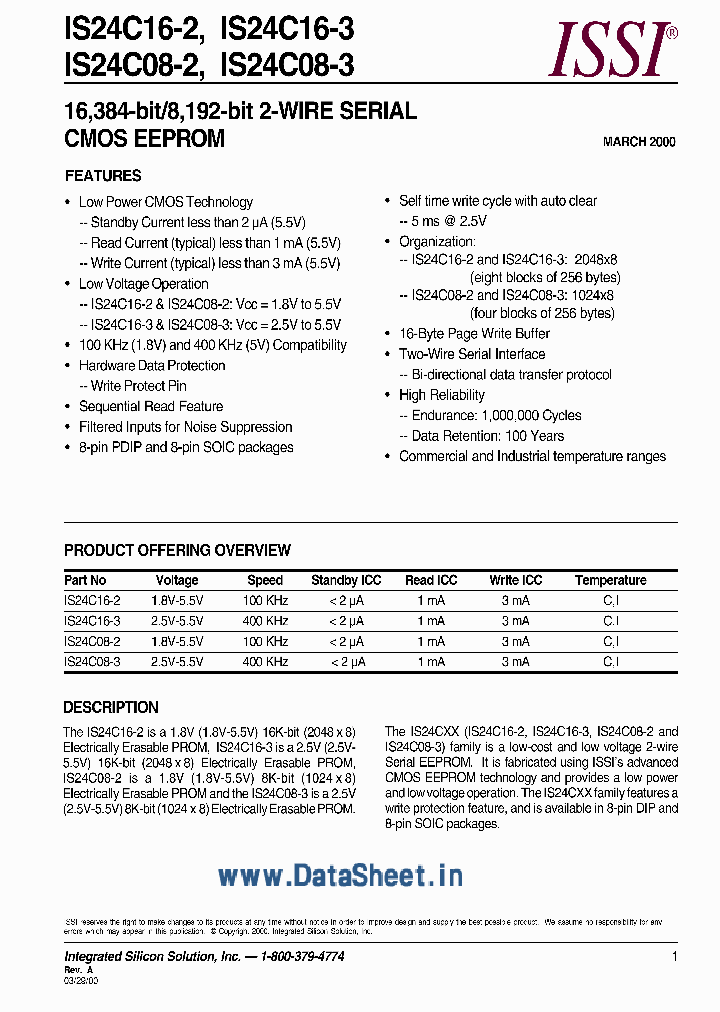 24C016_558634.PDF Datasheet