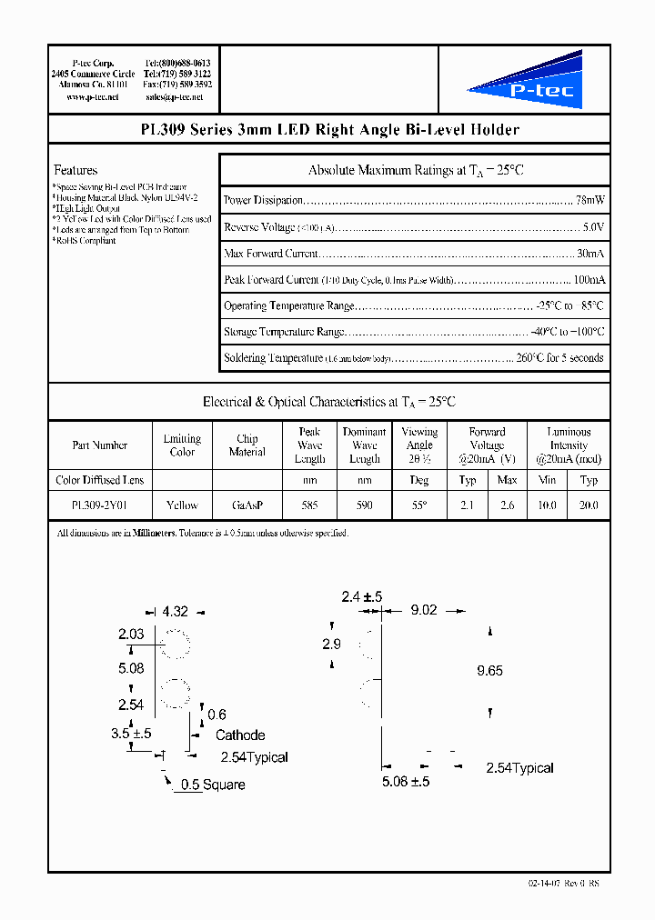 PL309-2Y01_949547.PDF Datasheet