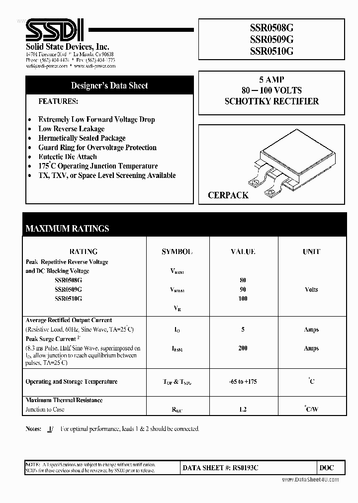 SSR0510G_601198.PDF Datasheet