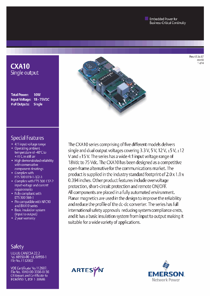 CXA10-48D05Y_602523.PDF Datasheet