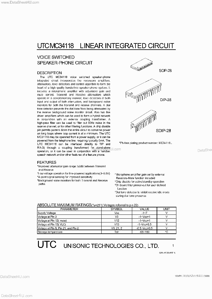 MC34118_641174.PDF Datasheet