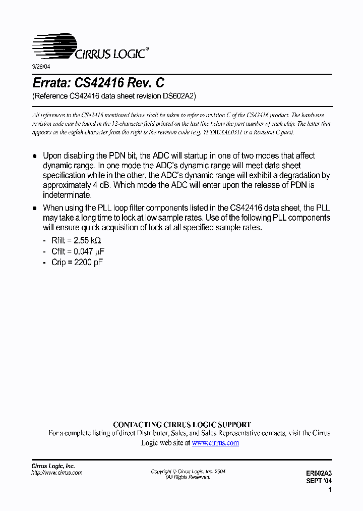 CS42416_785716.PDF Datasheet