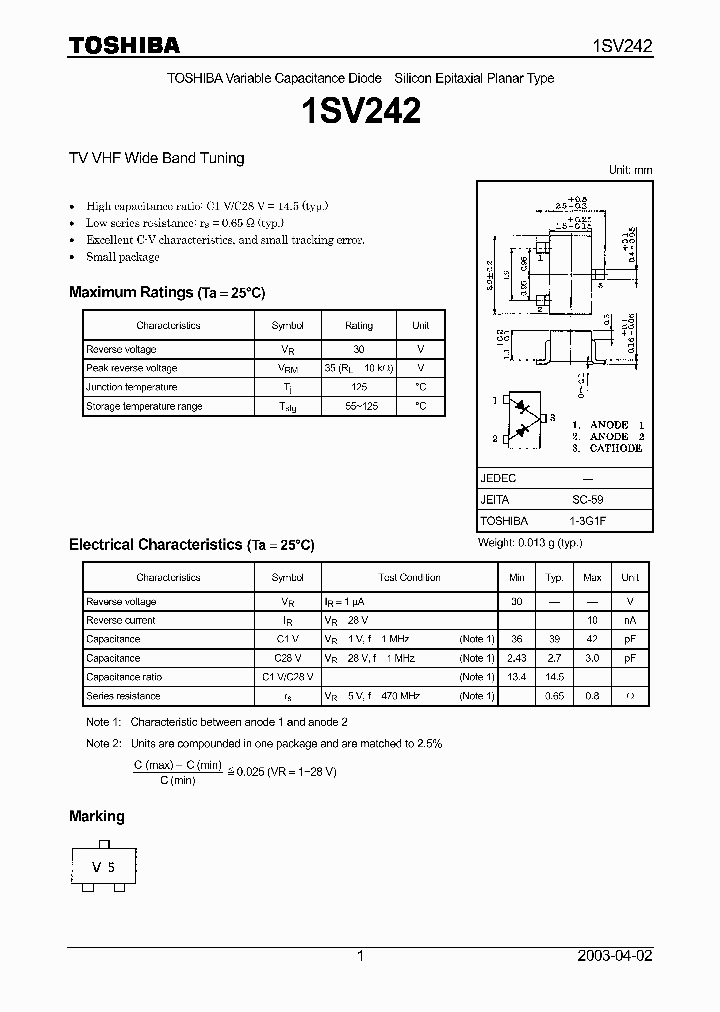 1SV242_814382.PDF Datasheet