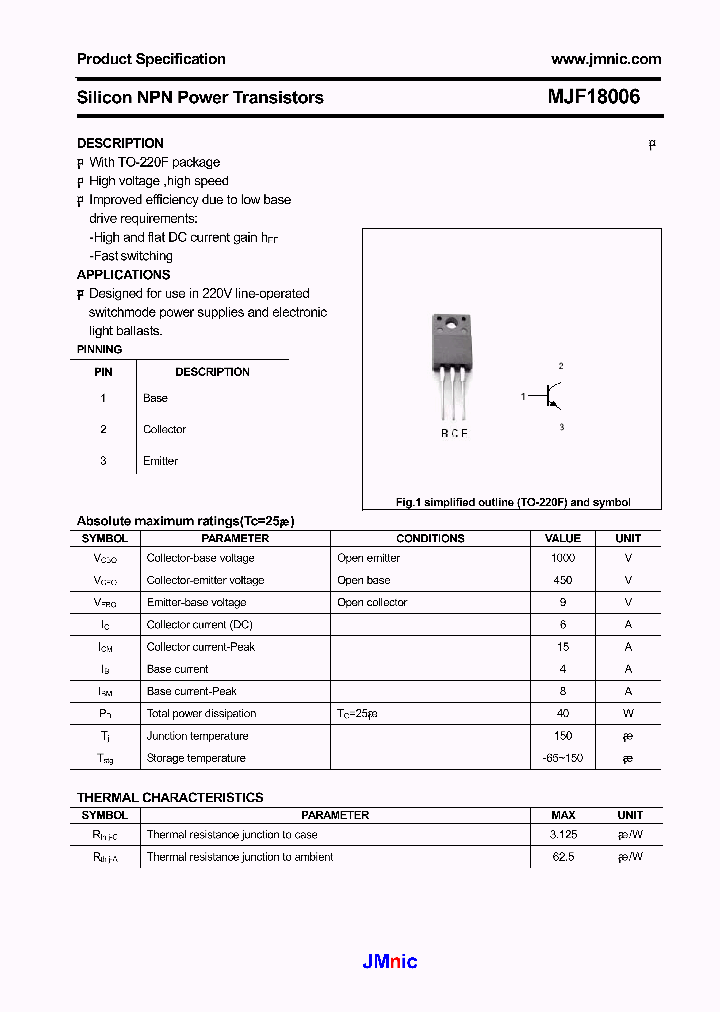 MJF18006_974468.PDF Datasheet