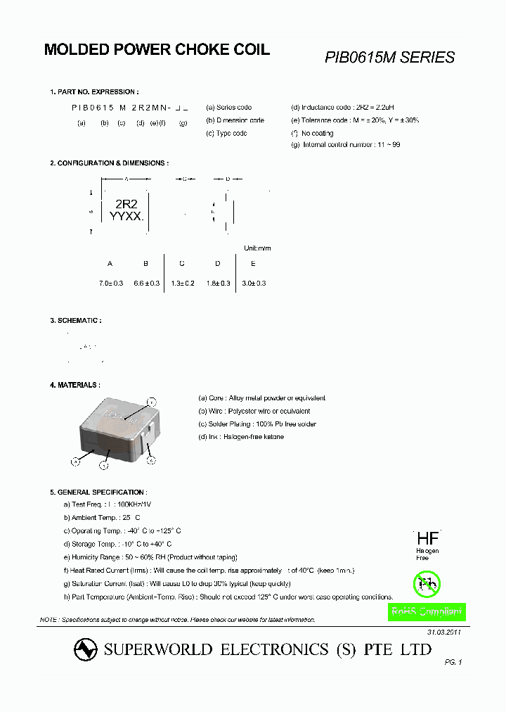 PIB0615MR47MN_975530.PDF Datasheet