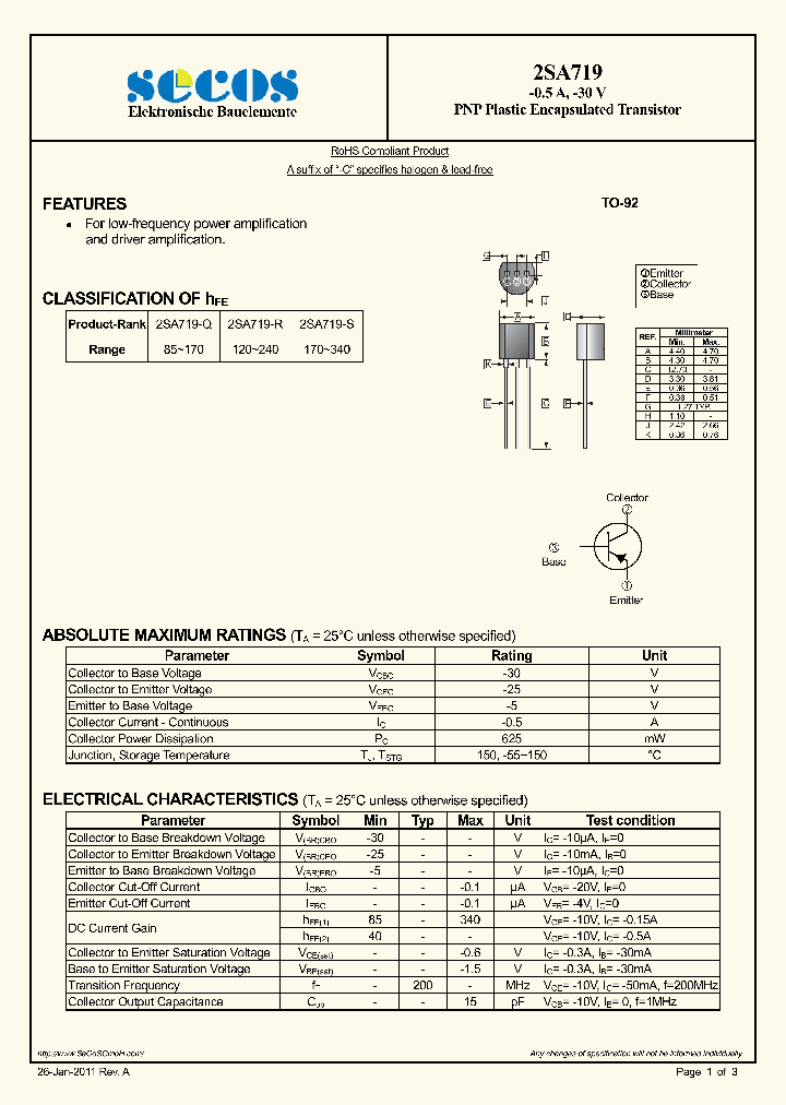 2SA719_977743.PDF Datasheet