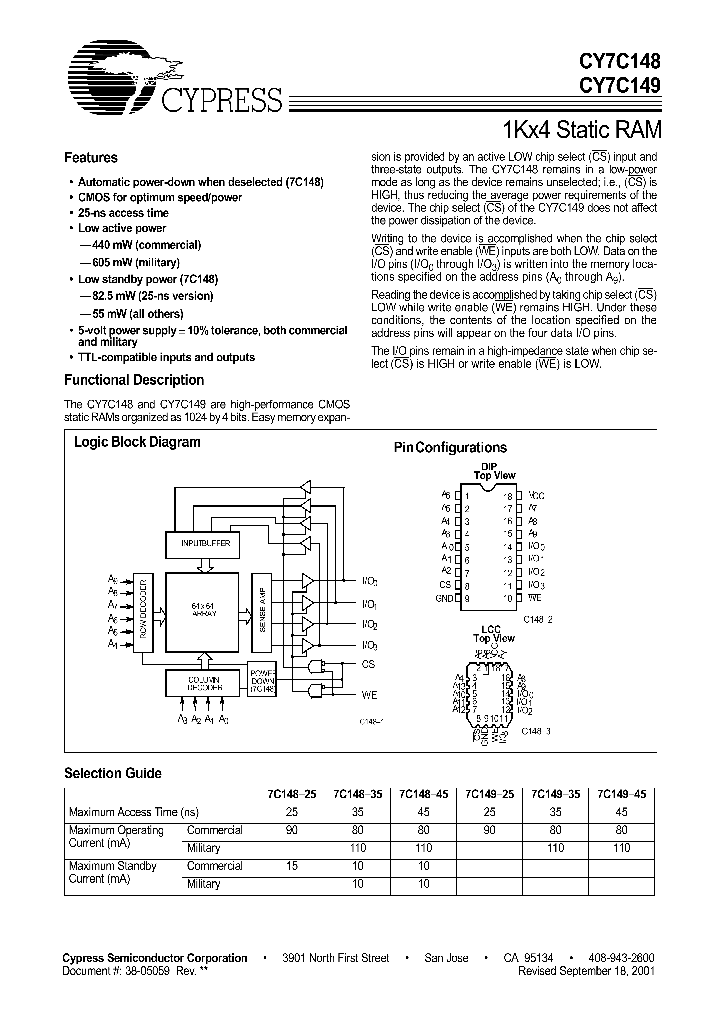 CY7C149-25PC_878049.PDF Datasheet