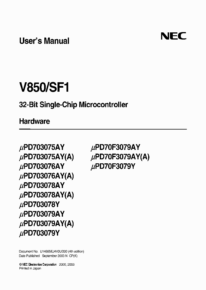 UPD70F3079AYGCA-8EU_894449.PDF Datasheet