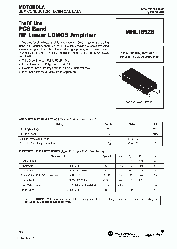 MHL18926_907601.PDF Datasheet