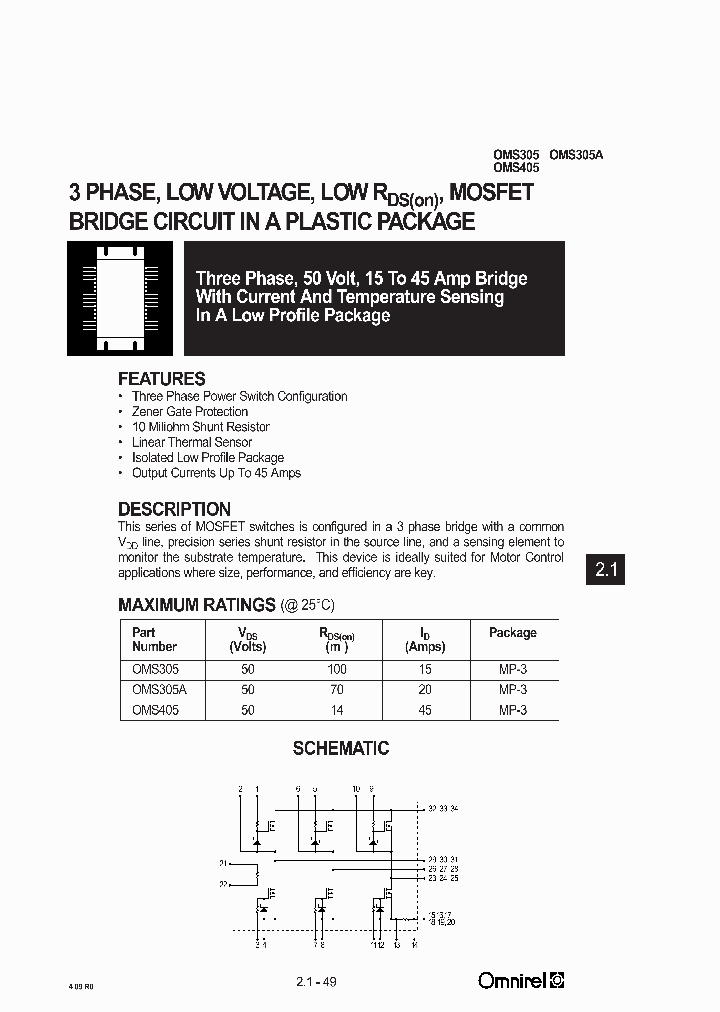 OMS405_644636.PDF Datasheet
