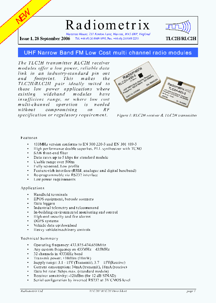 RLC2H-433-5_1069339.PDF Datasheet