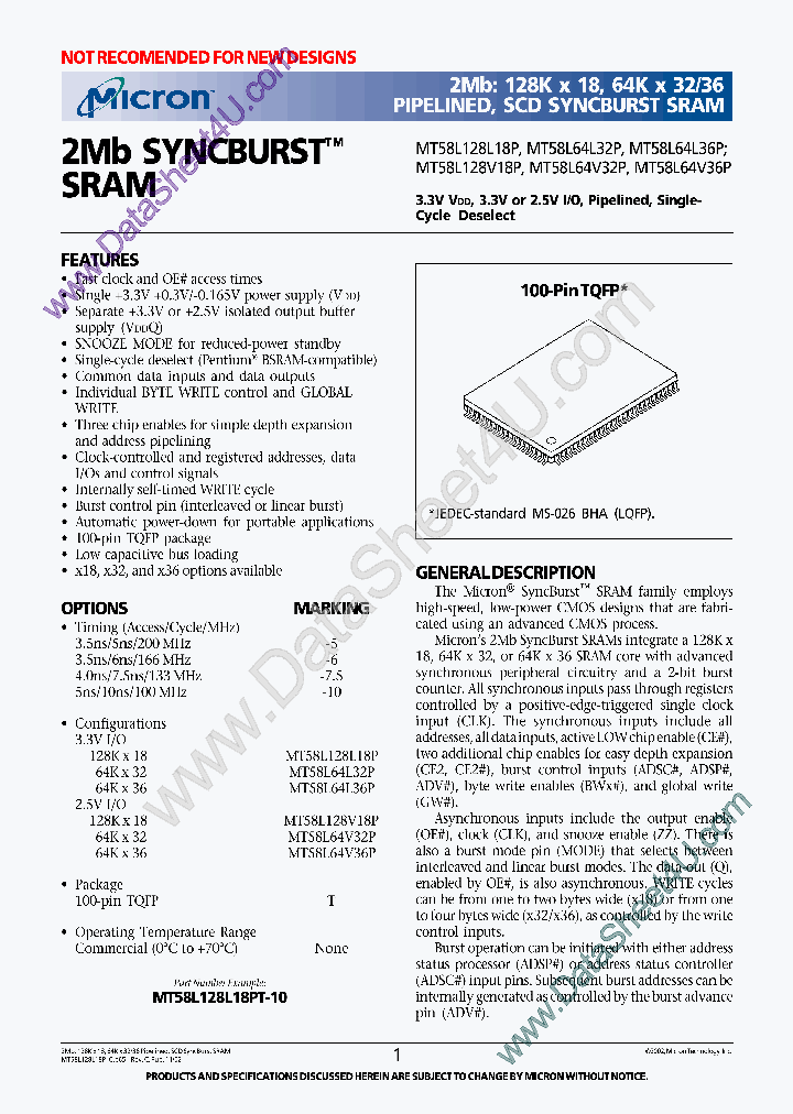 MT58L128L18P_758063.PDF Datasheet