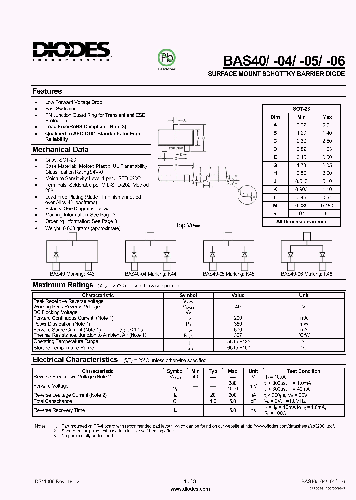 BAS40-05-7-F_673488.PDF Datasheet