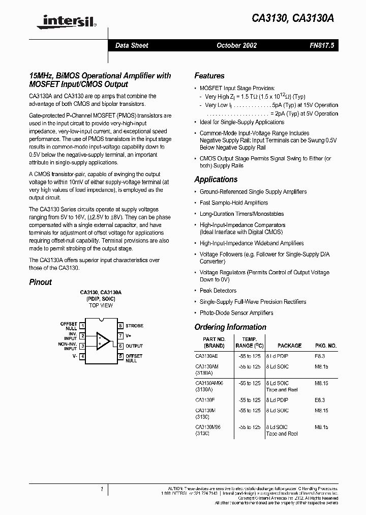 CA3130_956378.PDF Datasheet