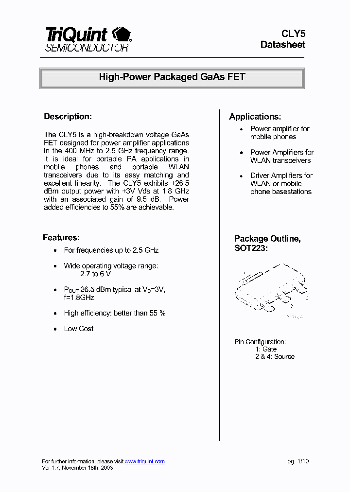 CLY5_959835.PDF Datasheet