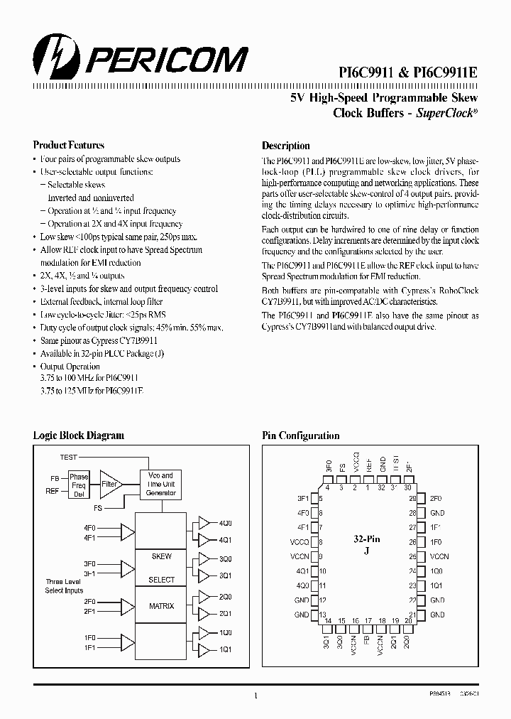 PI6C9911-2J_965393.PDF Datasheet