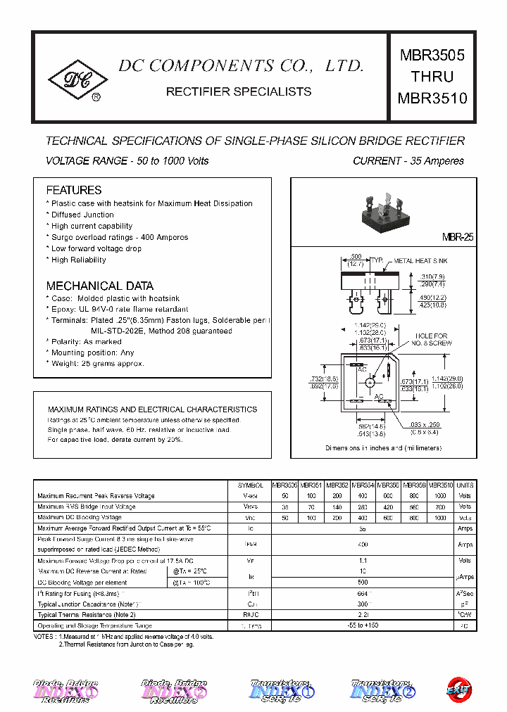 MBR3505_1099262.PDF Datasheet