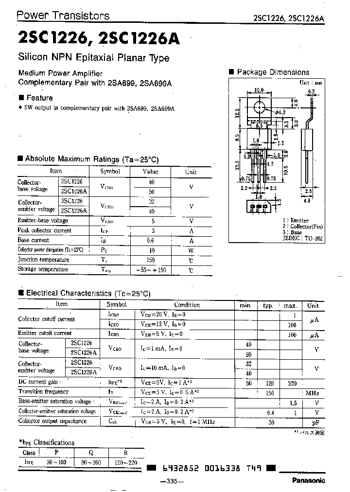 2SC1226P_682207.PDF Datasheet