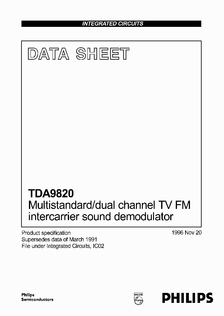 TDA9820_1113521.PDF Datasheet