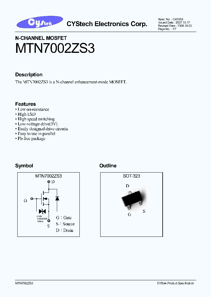 MTN7002ZS3_1115141.PDF Datasheet