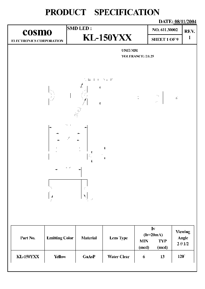 KL150YXX_1027613.PDF Datasheet