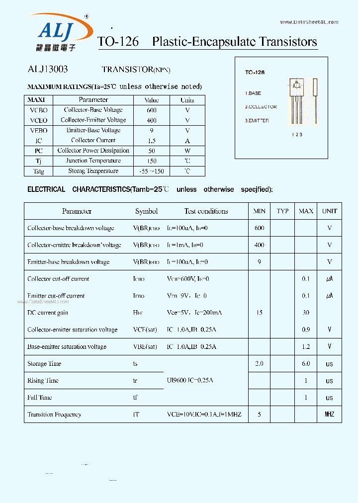 ALJ13003_824877.PDF Datasheet