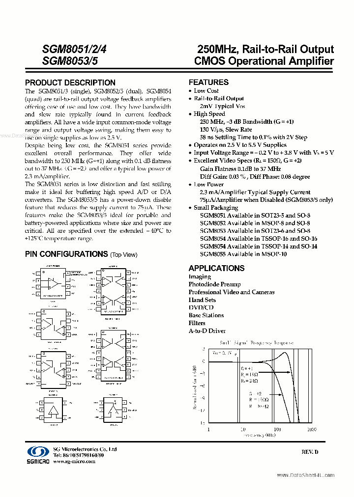 SGM8054_836443.PDF Datasheet