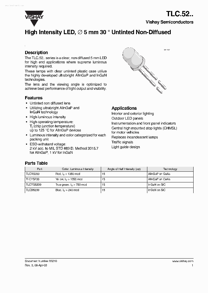 TLC52_839392.PDF Datasheet