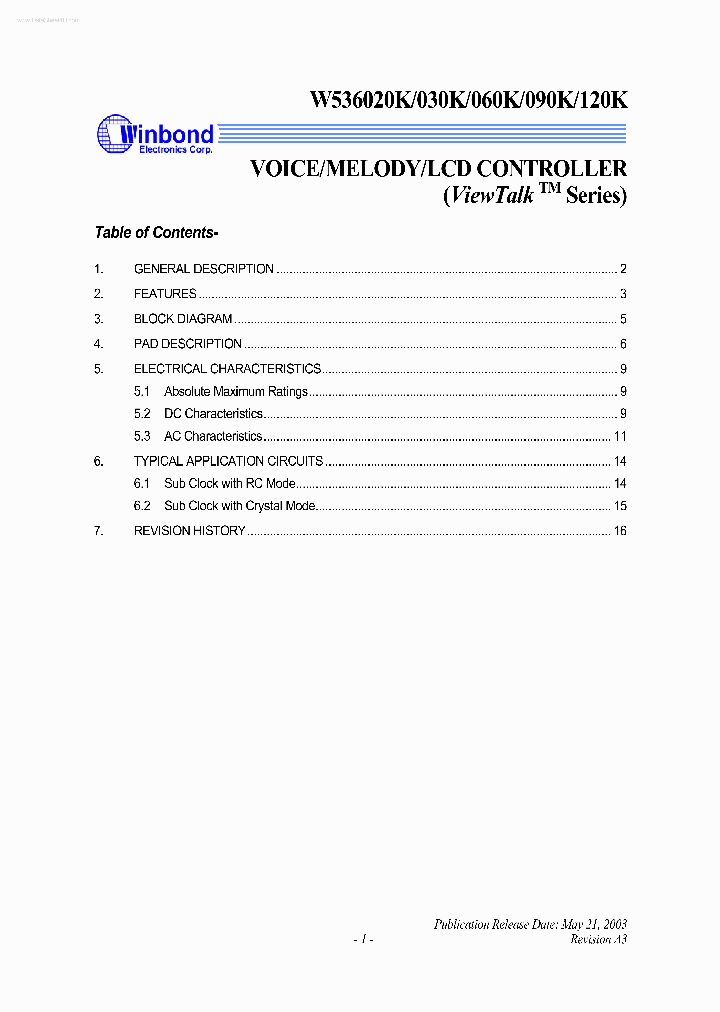 W536020K_871258.PDF Datasheet