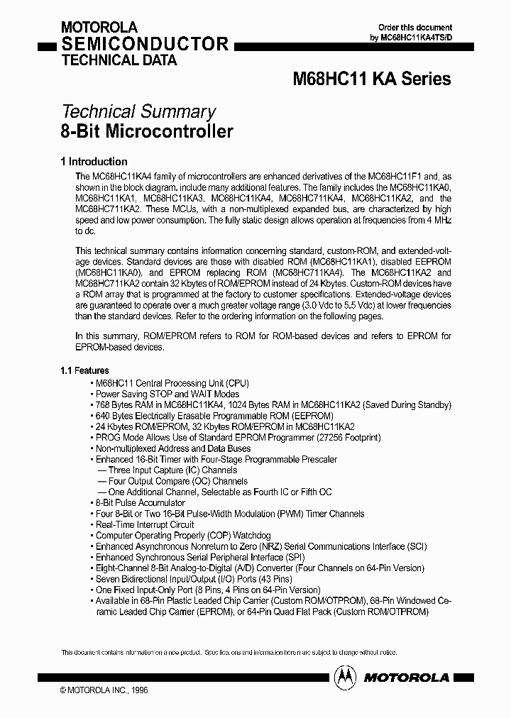MC68HC11KA_883943.PDF Datasheet
