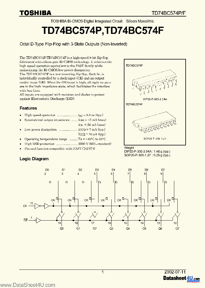 TD74BC574_873492.PDF Datasheet