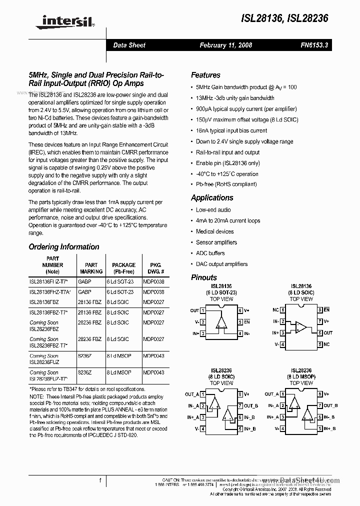 ISL28136_881073.PDF Datasheet