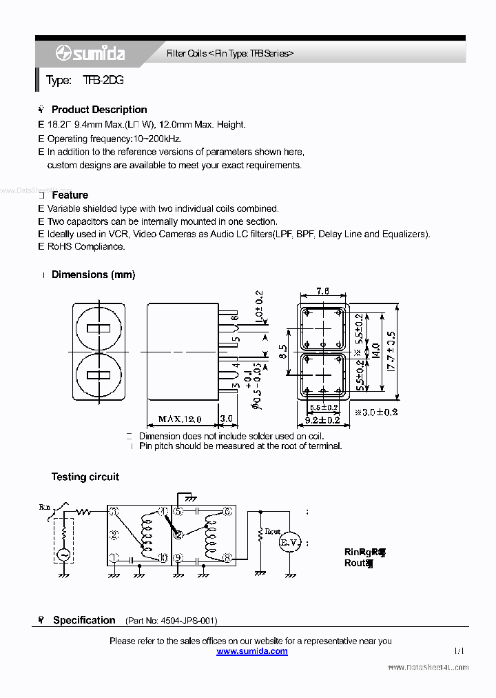 TFB-2DG_868095.PDF Datasheet