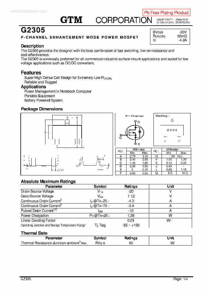 G2305_885640.PDF Datasheet
