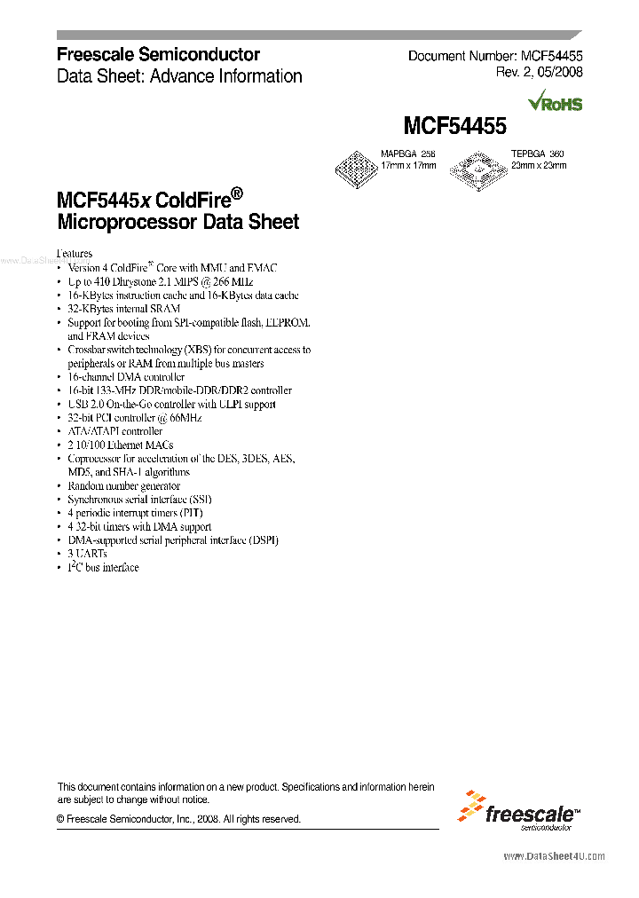 MCF54451_915251.PDF Datasheet