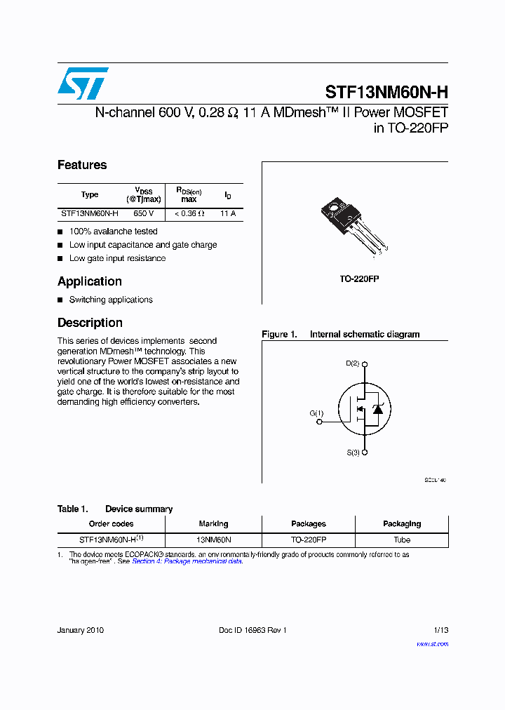 STF13NM60N-H_732632.PDF Datasheet