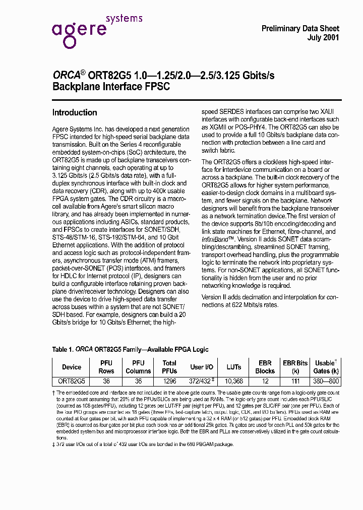 ORCAORT82G5_732523.PDF Datasheet